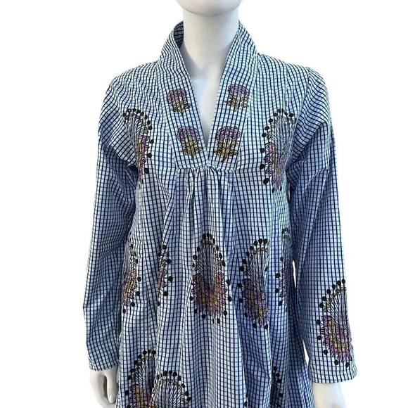 Cotton Hand Block Print Floral Dress - Picture 3 of 13